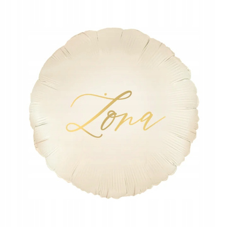 ZESTAW MĄŻ I ŻONA: 2 STOJAKI + 6 BALONÓW ZŁOTYCH + 6 BALONÓW BIAŁYCH + BALON MĄŻ + BALON ŻONA