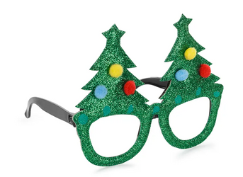 OKULARY ŚWIĄTECZNE CHOINKI ZIELONE BOŻE NARODZENIE