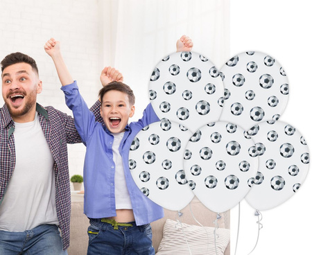 Balony Piłki Nożne, 30 cm/ 5 szt.