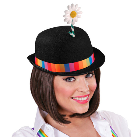 MELONIK KLAUNA ZE STOKROTKĄ CZARNY