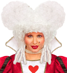 PERUKA BIAŁA PUKLE