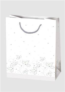 TORBA NA PREZENTY BROKATOWE ZDOBIENIE 16X24X7 CM