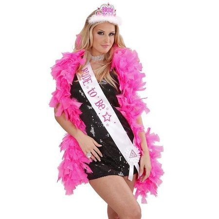 SZARFA BIAŁA NA WIECZÓR PANIEŃSKI BRIDE TO BE