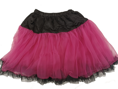 SPÓDNICZKA HALKA RÓŻOWO-CZARNA