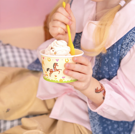 KUBECZKI DO LODÓW KONIKI 150 ML 6 SZT