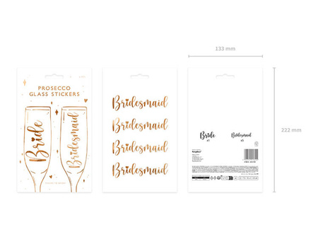 NAKLEJKI NA KIELISZKI WIECZÓR PANIEŃSKI 6 SZT