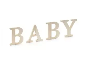 DREWNIANY NAPIS BABY 21,5 x 19,5 CM