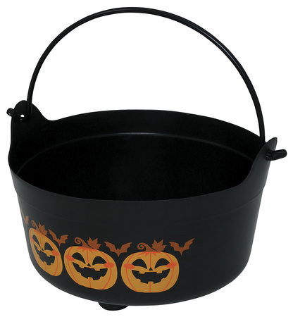 WIADERKO Z DYNIAMI CZARNE 23X10 CM HALLOWEEN