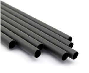 Słomki wielokrotnego użytku w bibułce czarne 7,5x240 mm/ 200 szt