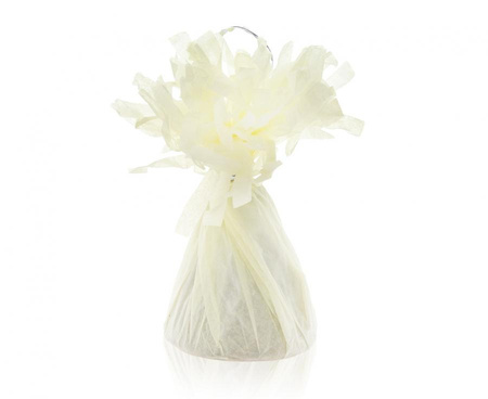 #BAC Ciężarek papierowy do balonów z helem, creamy, 145 g/ 1 szt.