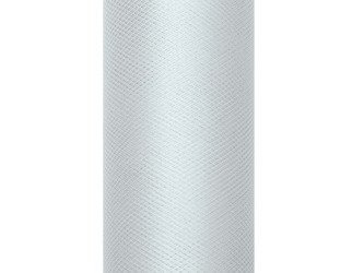 TIUL GŁADKI SZARY 15 cm x 9 m