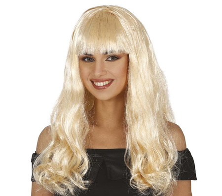 LONG BLONDE WIG WITH FRINGE