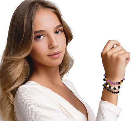 ZESTAW 3 BRASOLETEK TRICK HALLOWEEN 