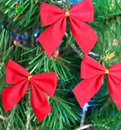 KOKARDKI 12 SZT CZERWONE