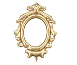 BALON FOLIOWY RAMKA 78 X 95 CM ZŁOTY