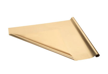 FOLIA DEKORACYJNA SATYNOWA ZŁOTA 0.8 X 25 M