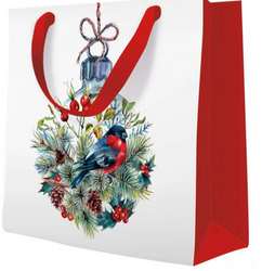 TORBA PAPIEROWA ŚWIĄTECZNA 17 X 17 X 6 CM