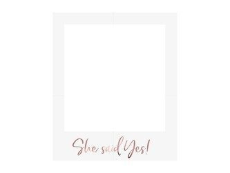 RAMKA SELFIE SHE SAID YES R. ZŁOTO  50x59,5 CM