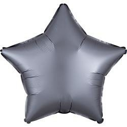 BALON FOLIOWY GWIAZDA SATYNOWY GRFIT 43 CM