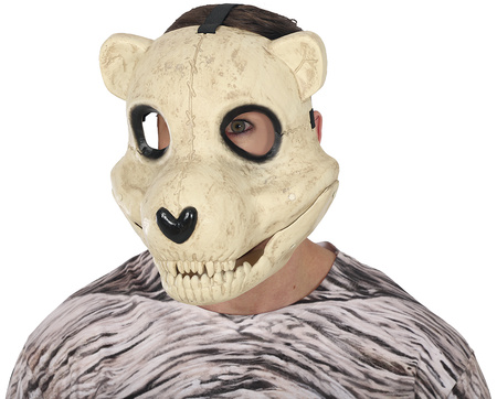MASKA Z RUCHOMĄ SZCZĘKĄ MIŚ NIEDŹWIEDŹ HALLOWEEN