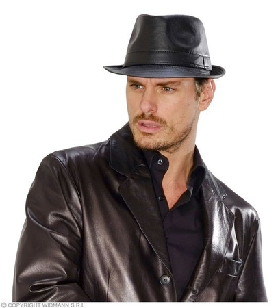 KAPELUSZ SKÓRZANY FEDORA
