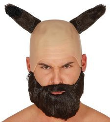 PERUKA DIABEŁ Z ROGAMI