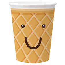 KUBECZKI PAPIEROWE ICE CREAM 250 ML 8 SZT.