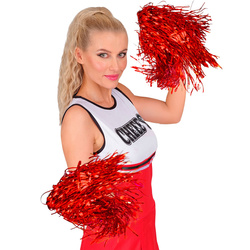 POMPONY CHEERLEADERKI CZERWONE