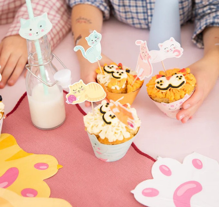 PAPILOTKI DO MUFFINEK KOTKI 6 SZT 