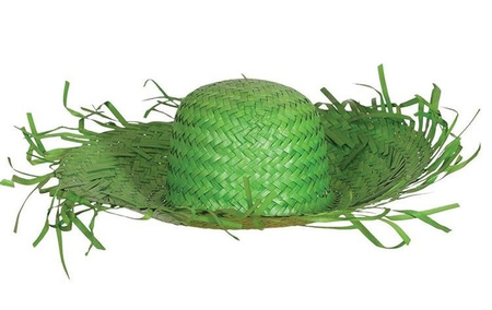 KAPELUSZ SŁOMKOWY ZIELONY