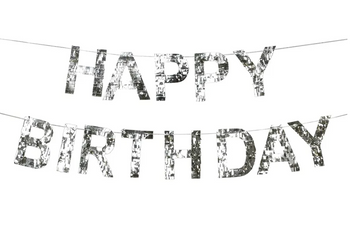 BANER HAPPY BIRTHDAY 2,2 M SREBRNY