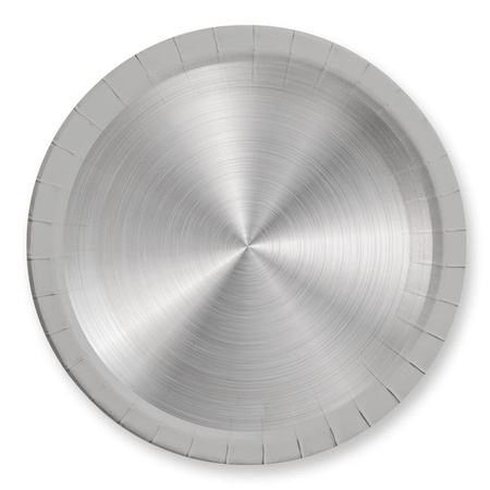 ZESTAW SREBRNE TALERZYKI+KUBECZKI