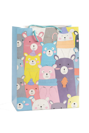 TOREBKA PREZENTOWA MISIE BROKATOWA 26 X 32 X 10 CM