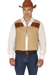 KAMIZELKA IDIAŃSKA KOWBOJSKA BRĄZOWA
