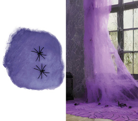 FIOLETOWA PAJĘCZYNA Z PAJĄKAMI 100 G