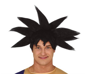 PERUKA KOSMICZY WOJOWNIK CZARNA