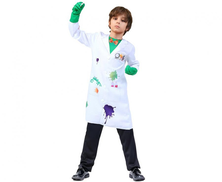 #STDZ Strój dla dzieci MIX Szalony naukowiec (płaszcz), rozm. 110/120 cm - 4 szt. i 130/140 cm - 2 szt.