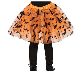 SPÓDNICZKA TUTU POMARAŃCZOWA NIETOPERZE