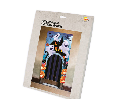 KURTYNA HALLOWEEN Z MOTYWEM DUCHÓW  145X240 CM