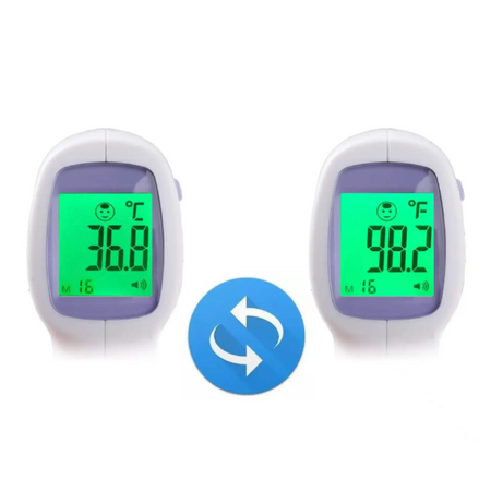 TERMOMETR BEZDOTYKOWY NA PODCZERWIEŃ Z BATERIAMI 