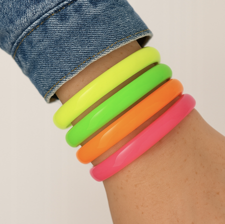 ZESTAW 4 KOLOROWE BRANSOLETKI DISCO