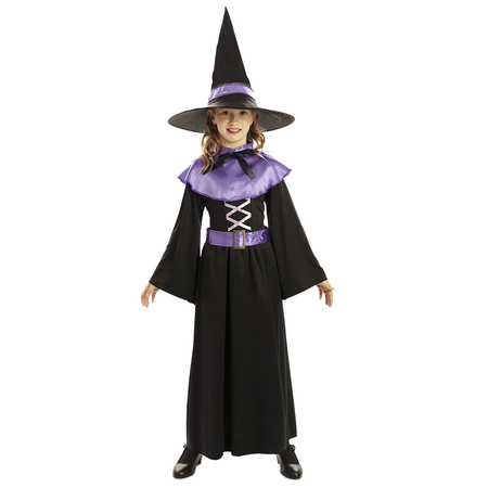 STRÓJ DZIECIĘCY CZAROWNICA CZARNO-FIOLETOWA