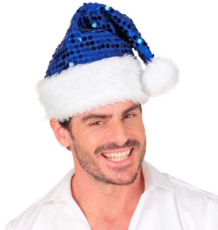 CZAPKA MIKOŁAJA NIEBIESKA