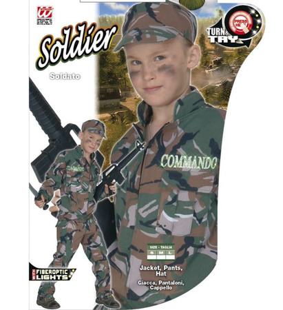 "SOLDIER" (jacket with light-up writing, pants, hat)