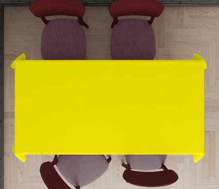 OBRUS PLASTIKOWY ŻÓŁTY-NEONOWY 137X274 CM