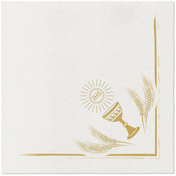 SERWETKI AIRLAID KOMUNIA KIELICH 40 X 40 CM 12 SZT.