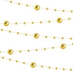 GIRLANDA PERŁOWA 6,5M ZŁOTA