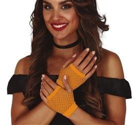 RĘKAWICZKI SIATKA POMARAŃCZOWE