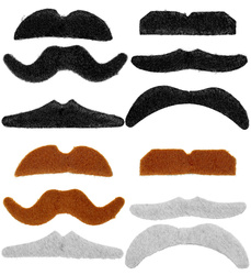ZESTAW WĄSY 3 KOLORY 12 SZT.