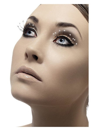 SZTUCZNE RZĘSY Z KAMYCZKAMI.